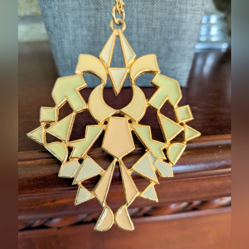 Abstract Enameled Statement Necklace - image 3